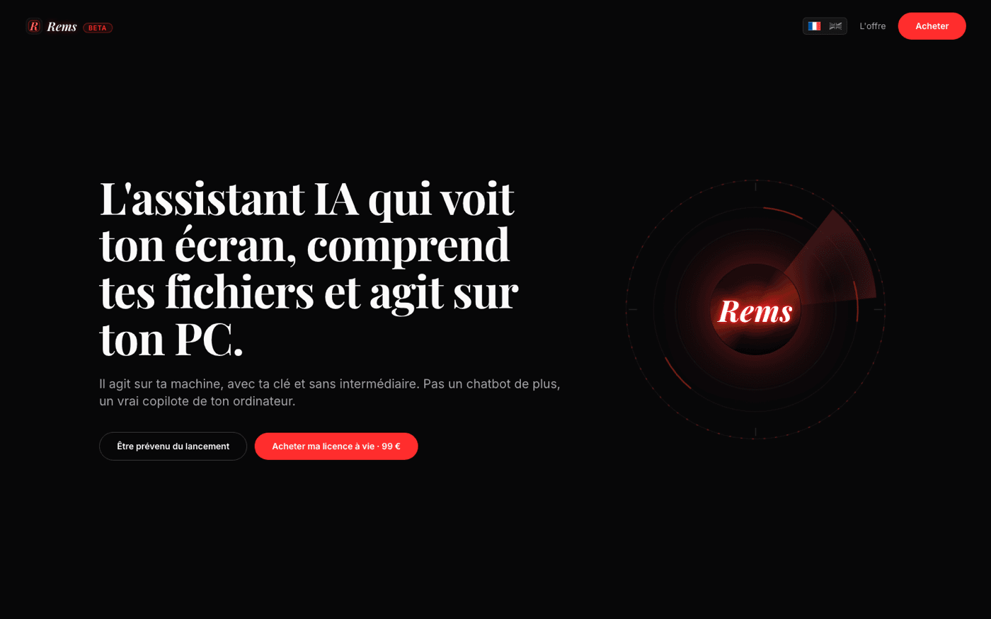 Page d’accueil de Rems
